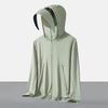 Large brim sunscreen clothes for men and women's new UV protection outdoor sports cycling breathable fishing clothes ice silk jacket
