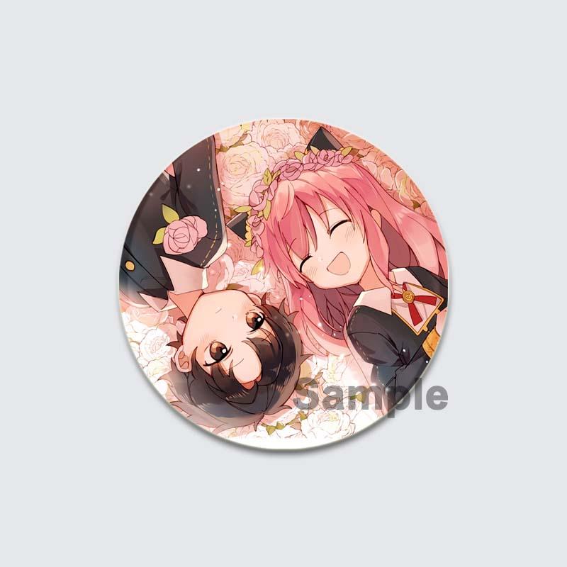 32/44/58mm Cute Anime SPY X FAMILY Brooches Anya Forger Lapel Pins Cartoon Badge Backpack Hat Jewelry Handmade Accessories Gifts