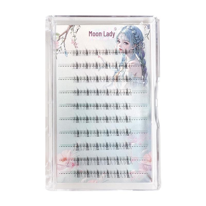 

Yue Jiao Niang Novice Cartoon Style Lower Eyelashes - Thick, Segmented, and Ideal for Students