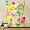 Colorful Seashells and Starfish Pattern Patterned tapestry home decor, suitable for bedroom and living room, gift