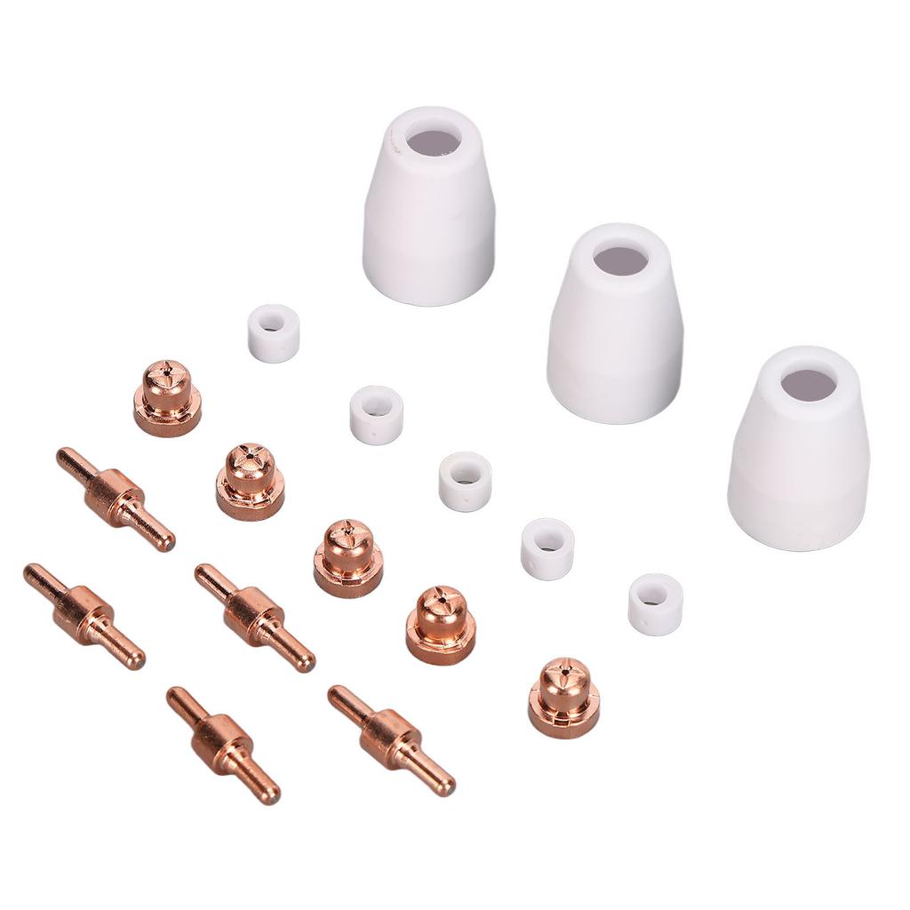 18pcs Plasma Cutter Consumables Lightweight Portable Plasma Cutting Machine Consumables for CUT?40