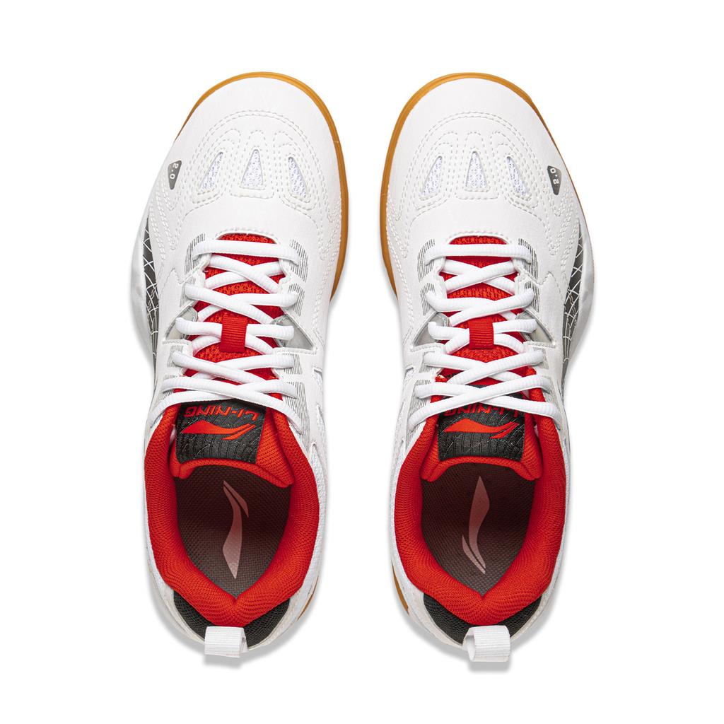 New LiNing Anti-Slip Wear-Resistant Low-Top Training Shoes Unisex White Black APPU025-8