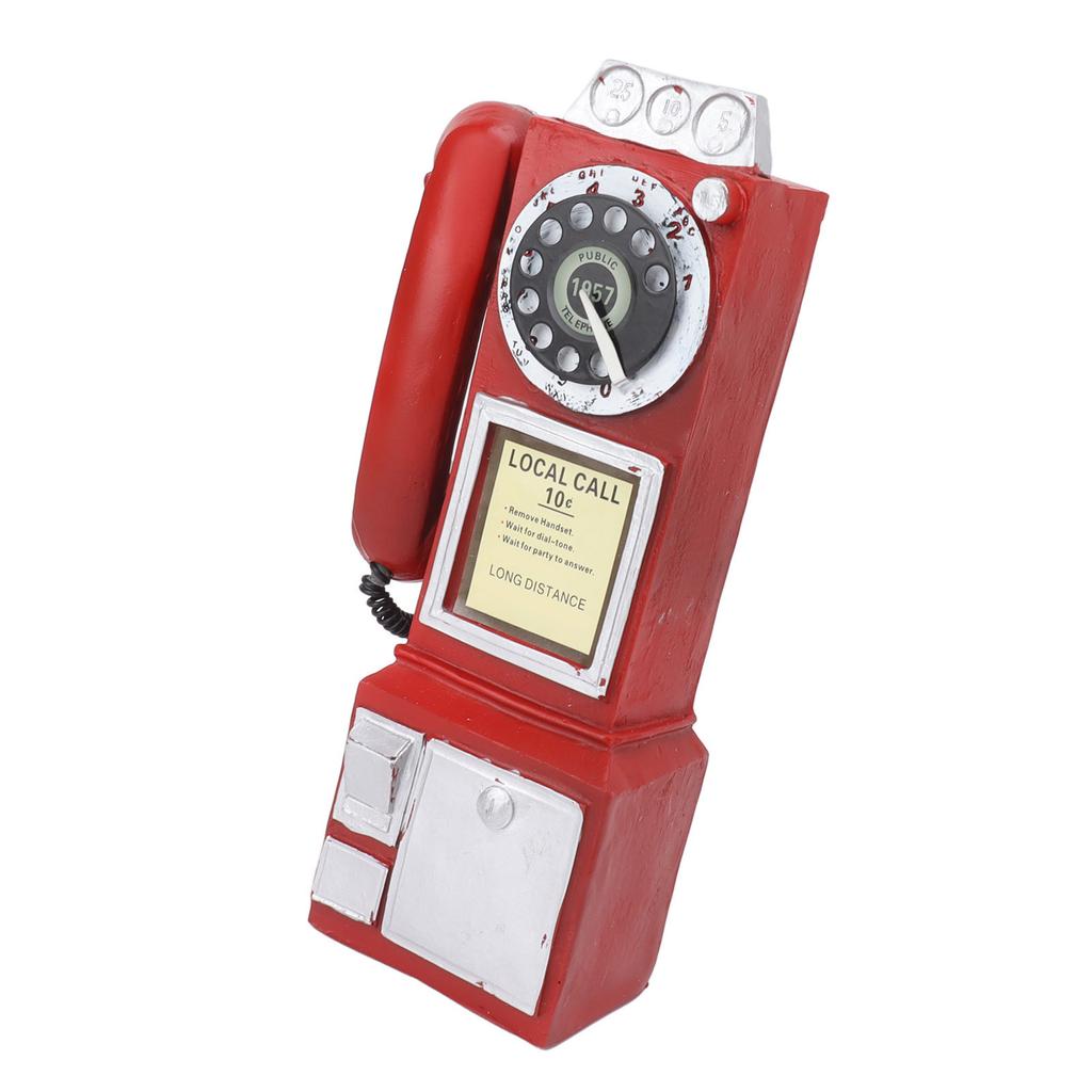 Decorative Phone Model Fashionable Classic Vintage Exquisite Resin Telephone Model Decoration for Bar