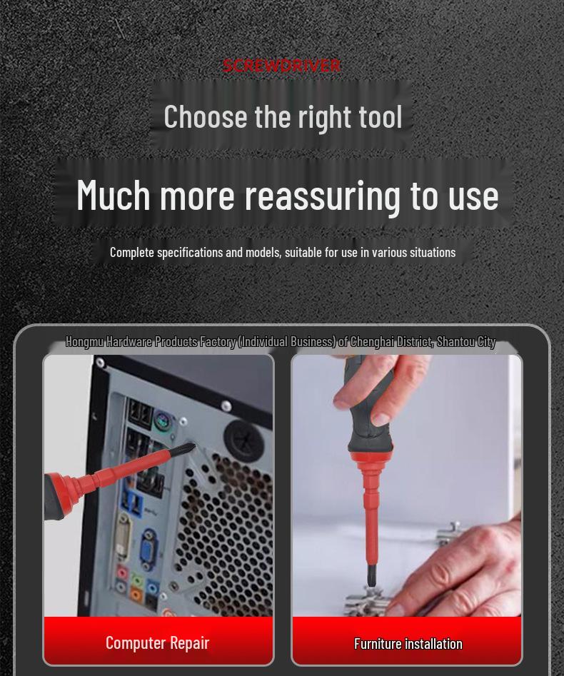 31-in-1 Insulated Magnetic Screwdriver Set with Anti-slip Handle - Electrician Grade Chrome Vanadium Steel