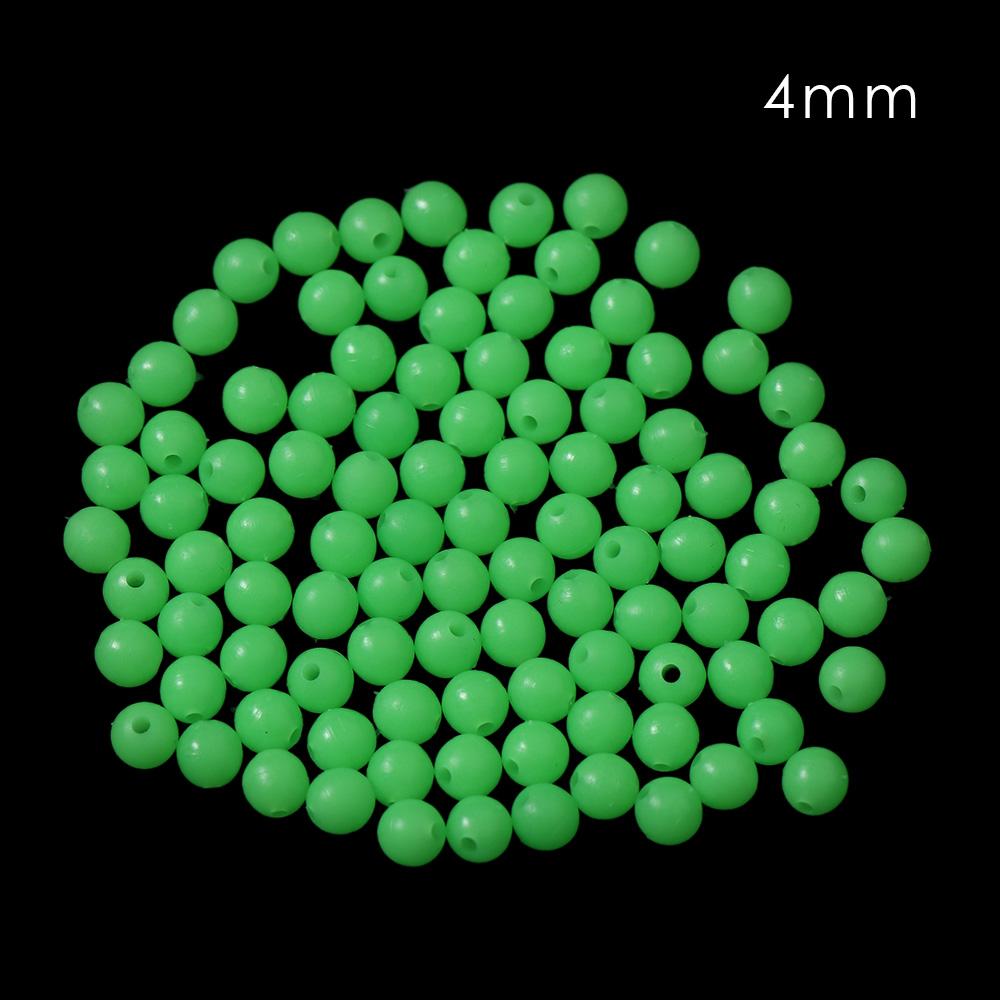 

100pc/bag 4/5/6/8mm Plastic Sea Luminous Light Glowing Balls Stoppers Fishing Floats Beads