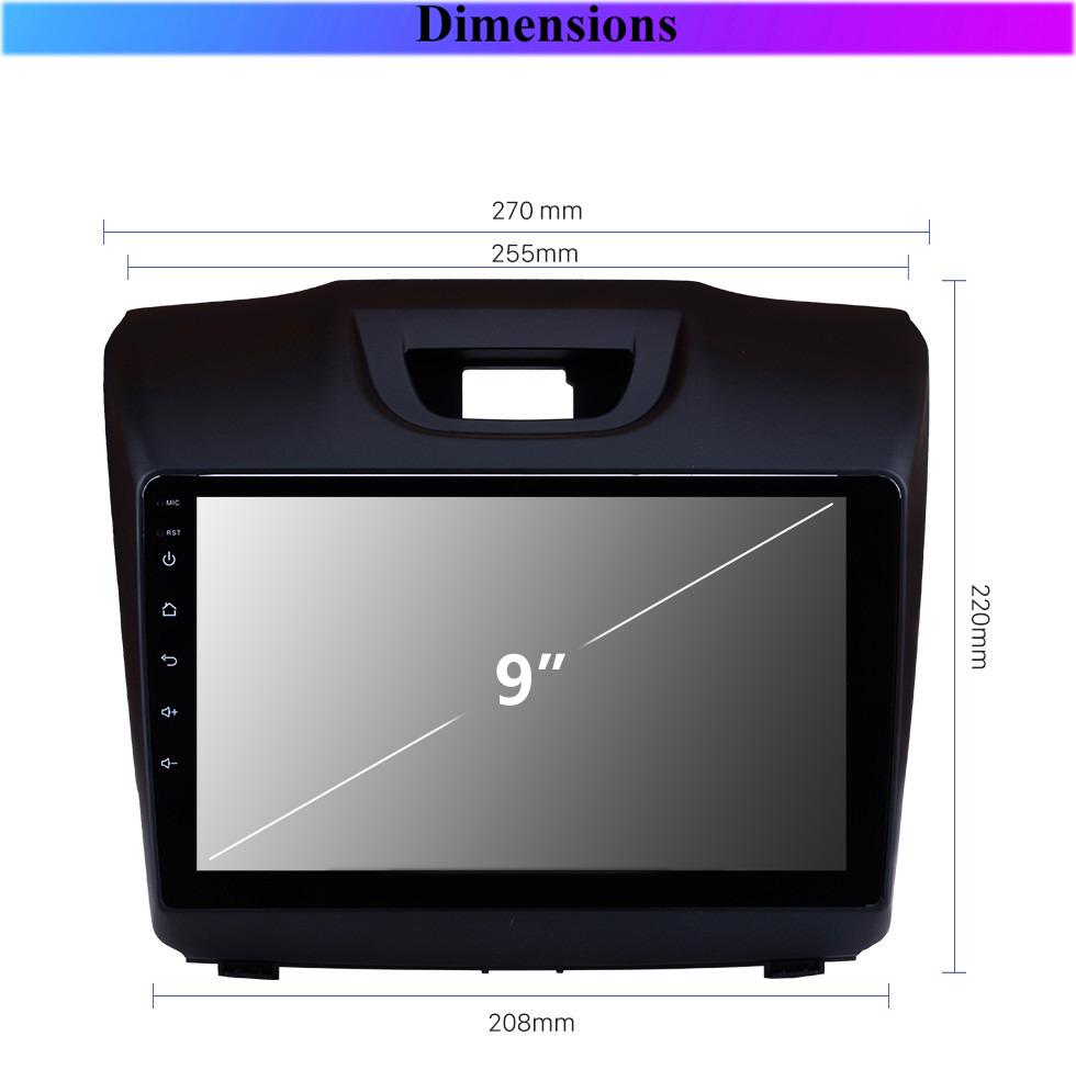 icreative Android Car Player For Chevrolet S10 Isuzu DMAX 2015-2018 Car Radio Android Carplay 2 DIN 9 Inch GPS Navigation Multimedia Player