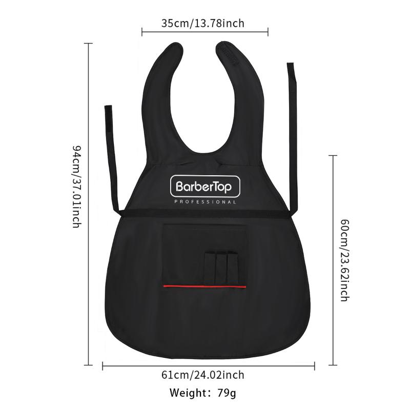 Black Stylist Apron Waterproof Hairdressing Coloring Shampoo Haircuts Cloth Wrap Hair Salon Tool