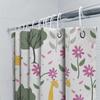 Vintage Style Cartoon Shower Curtain Cute Animal Pattern Decorative Bathrooms Waterproof Fabric Shower Panels For Kids Bathroom
