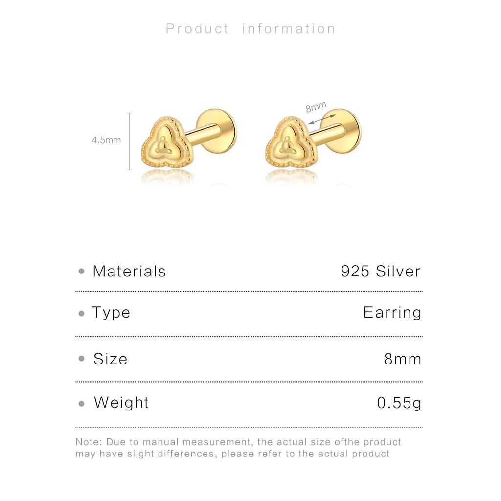 ANDYWEN 925 Sterlingsilber Gold Blume Zirkonia Ohrstecker Clips Piercing Frauen Feiner Schmuck