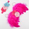 Feather Angel Rhinestone Headband Set Baby Chiffon Flower Headband Hair Accessories Newborn Photo Prop Costume