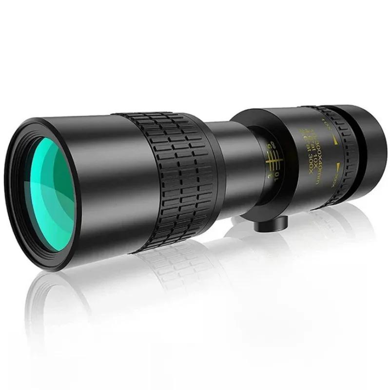 10-300x40 Zoom Telescope HD Portable Strong Binoculars Long Range Professional Monocular Low Night Vision For Hunting