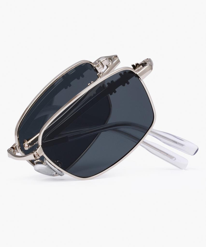 Likkeullou Rc Stainless Steel Amon F Folder Sunglasses Black