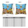 Custom Anime Gudetama Cartoon Pillow Case 45x45cm for Sofa Modern Cushion Cover Square Pillowcase