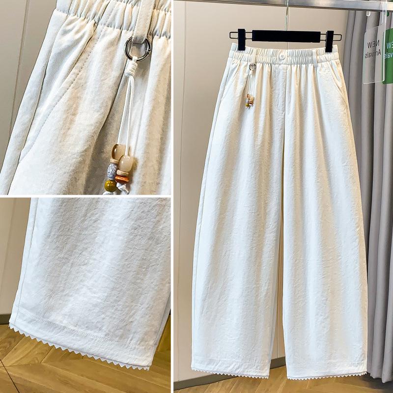 Women's High Waist Summer Lantern Pants: Loose, Casual, Petite Slimming, Cropped Harem Style