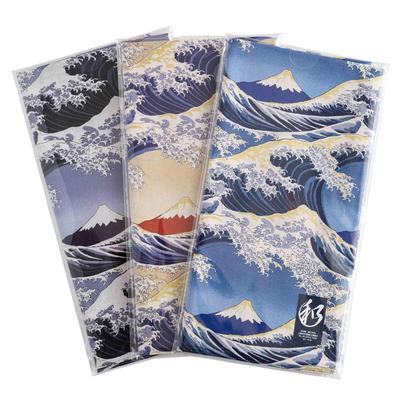 Hergestellt in ca. 53 cm x Muster-Set aus Japan, Taschentücher im japanischen Stil, 100% Baumwolle, 53 cm, Japanischer Stil (D Mt. Fuji, 3)