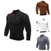 Premium Quality Men's Stylish Slim Fit Long Sleeve Basic Muscle Tee Shirts For Daily Wear