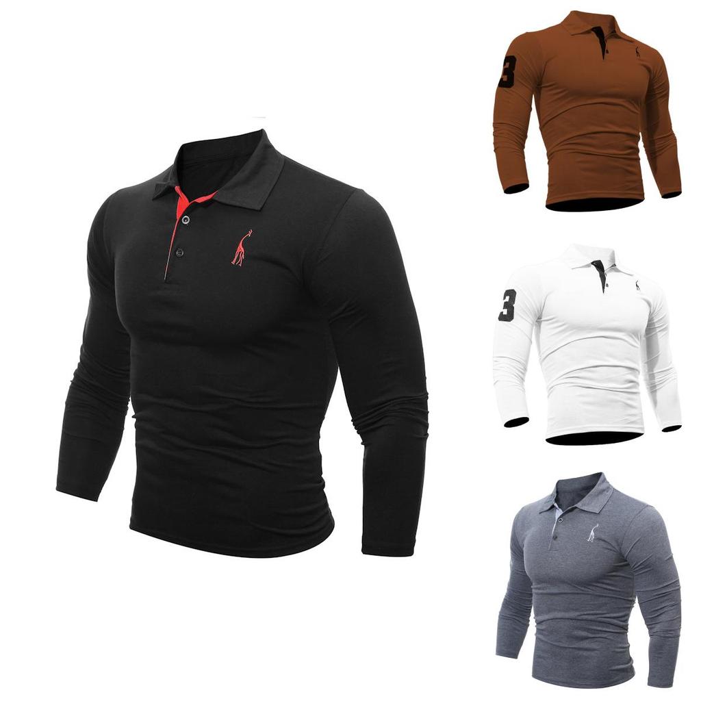 Premium Quality Men's Stylish Slim Fit Long Sleeve Basic Muscle Tee Shirts For Daily Wear