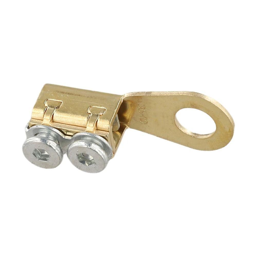 1Pcs New Brass Battery Terminal Block Wear-resistant Junction Cable Ends Terminals Clip Car