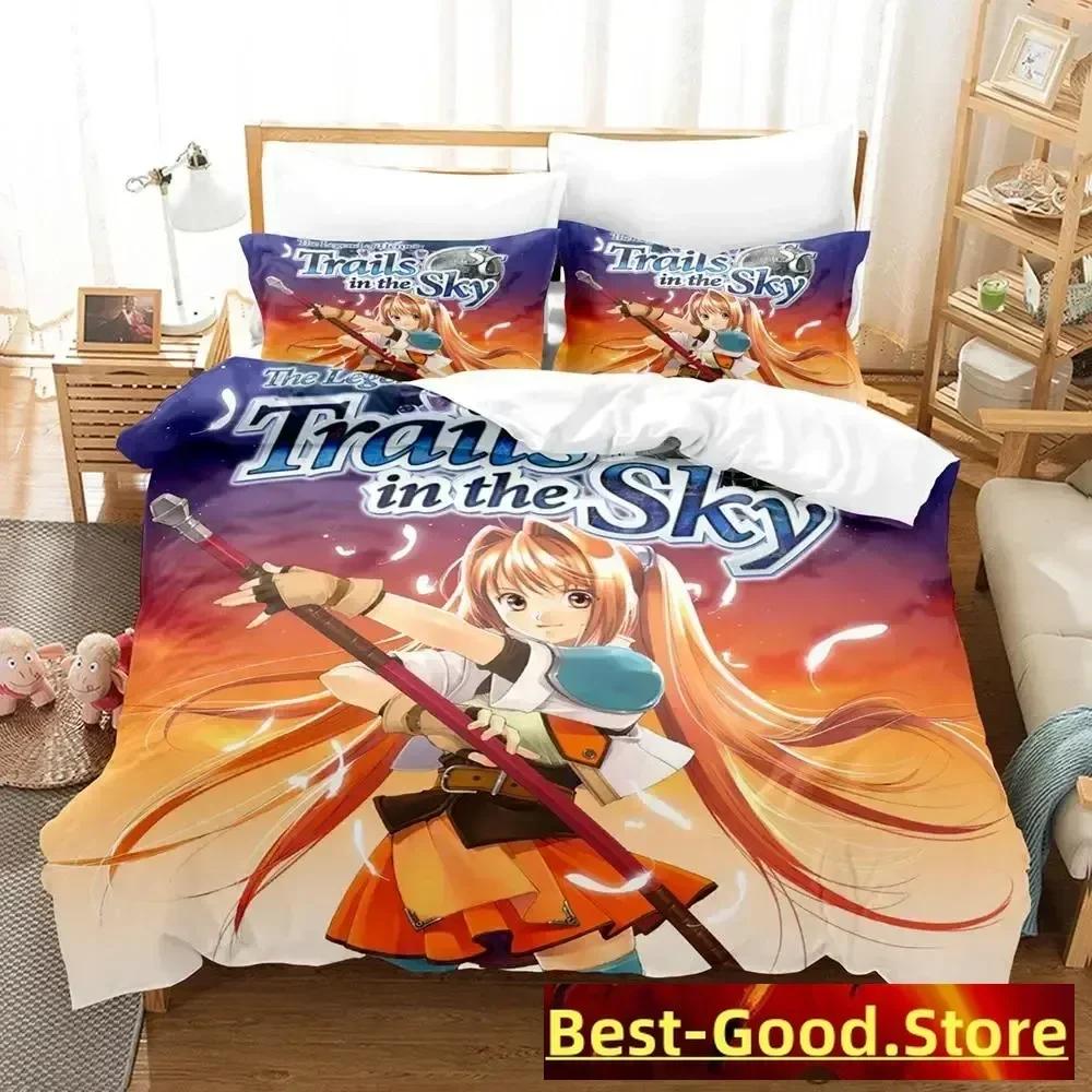

2023 The Legend of Heroes Bedding Set Single Twin Full Queen King Size Bed Set Adult Kid Bedroom Duvetcover Sets Anime 70x133cm 2pcs