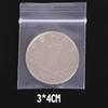 200Pcs Plastic Clear Food Storage Packing Coin Jewelry Reclosable Self Seal Bags
