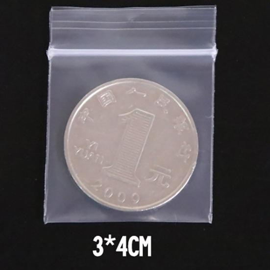 200Pcs Plastic Clear Food Storage Packing Coin Jewelry Reclosable Self Seal Bags