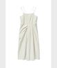 Noir For Woman Cotton Nylon Draping Dress (Ivory)