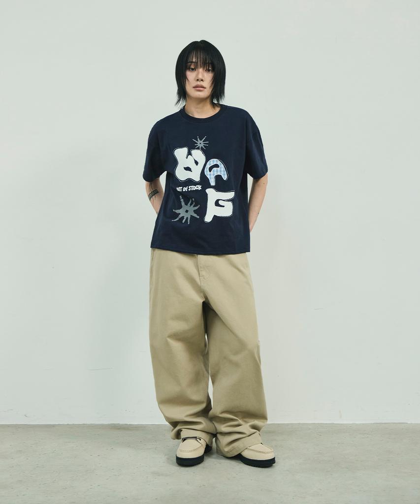 SCALLYWAG [Ryu Jung-Ran × Skelly Wung] Pull Up Straight Cotton Pants [Beige]