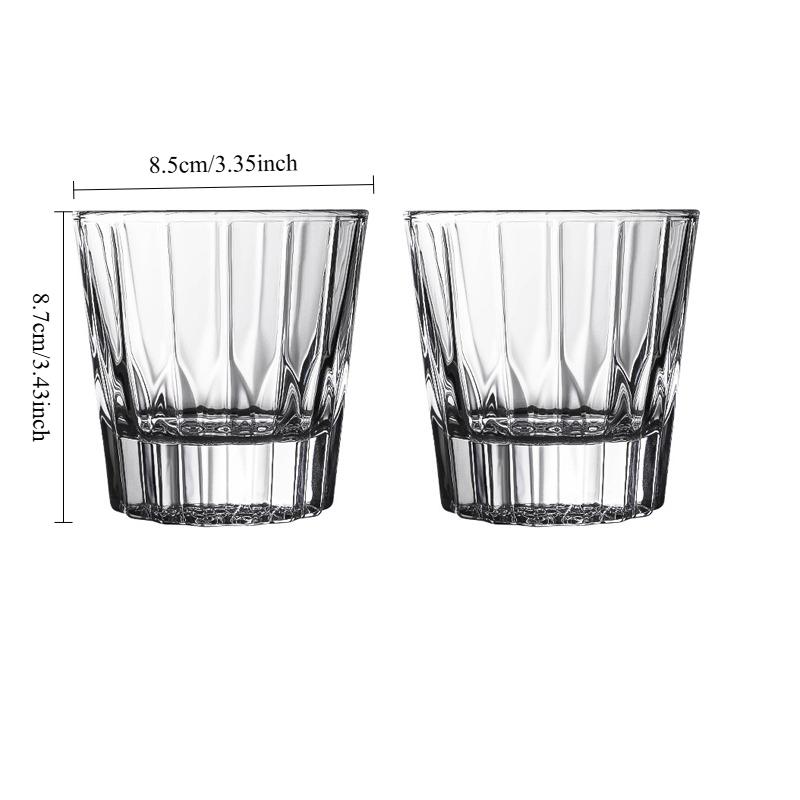 

Creative Glass Cup Drinking Glasses Simple Wine Glasses Coffee Mug Cocktail Glass Unique Juice Tea Cups New Year Gifts Drinkware 2pcs