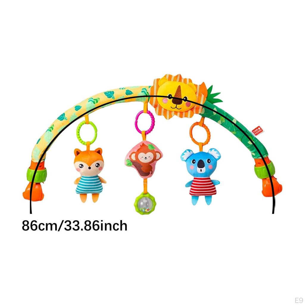 Baby Stroller Arch Toy for Babies Infants Soft Early Development Mobile Bunny
