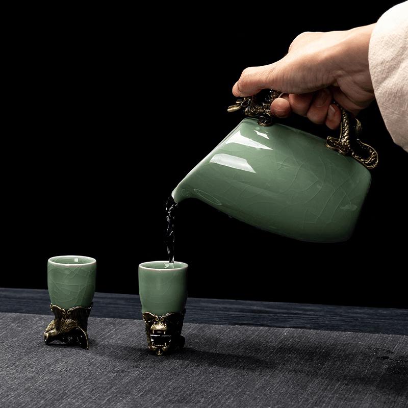 UOSO Light Luxury Ceramic Zodiac Baijiu Set