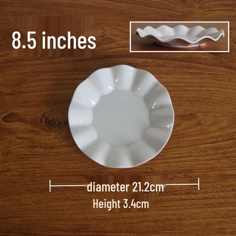Langxi White Melamine Commercial Buffet Plates