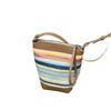Hot-selling women's bags summer raffia grass with cowhide woven bags niche versatile shoulder messenger bags