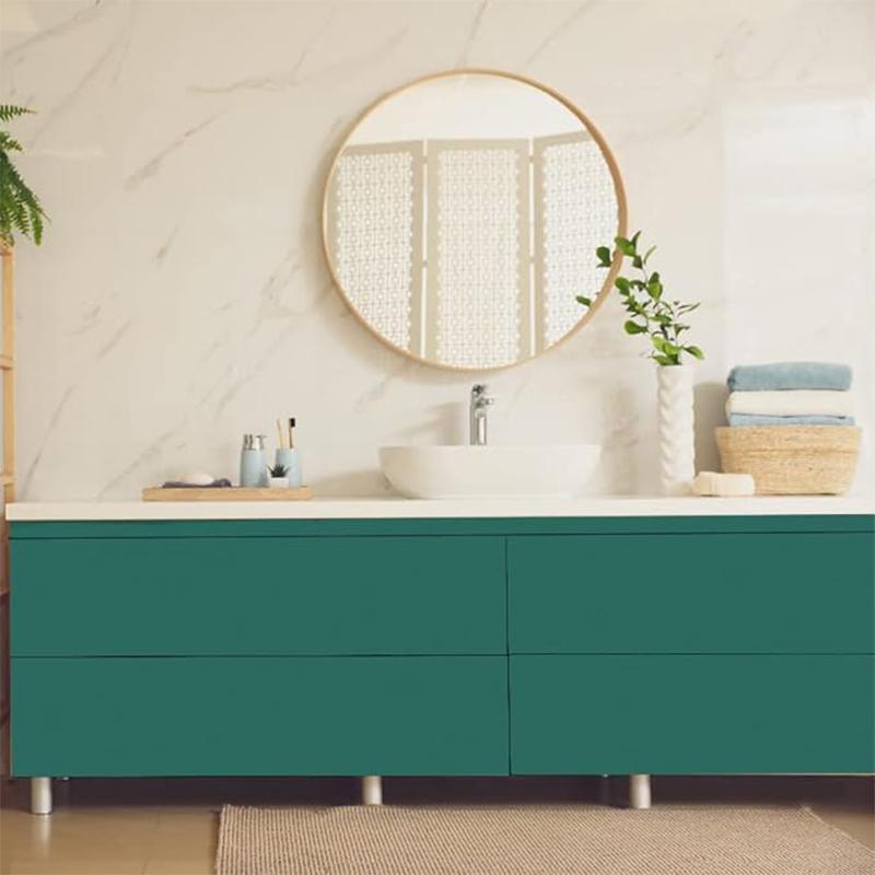 Wasserdichte Matte Tapete grün Vinyl Selbstklebende Aufkleber für Wand Möbel Wohnzimmer Kontaktpapier Heimdekoration