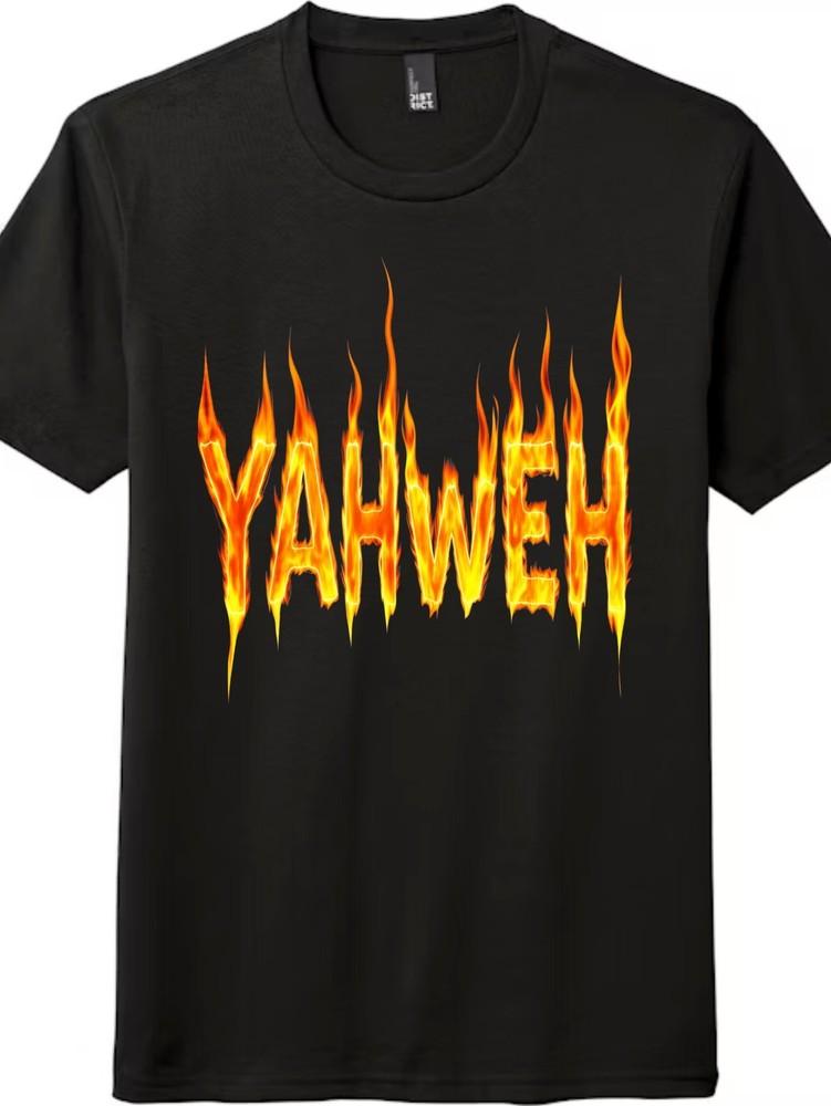 

YAHWEH Unisex Casual Tee|Bold Christian Faith Statement for Worshipand DailyT-shirt M