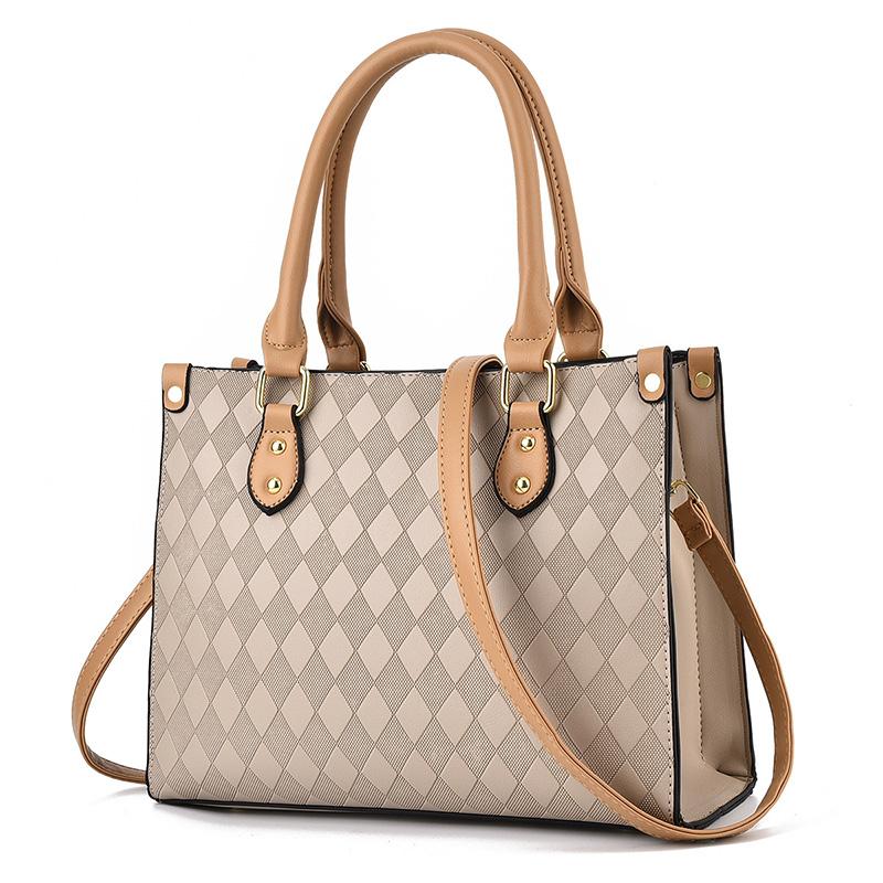 

2025 Новая Мода Сумка-ромб для Поездок Повседневная Однотонная Вместительная Универсальная Женская Сумка на Плечо Сумка Кроссбоди