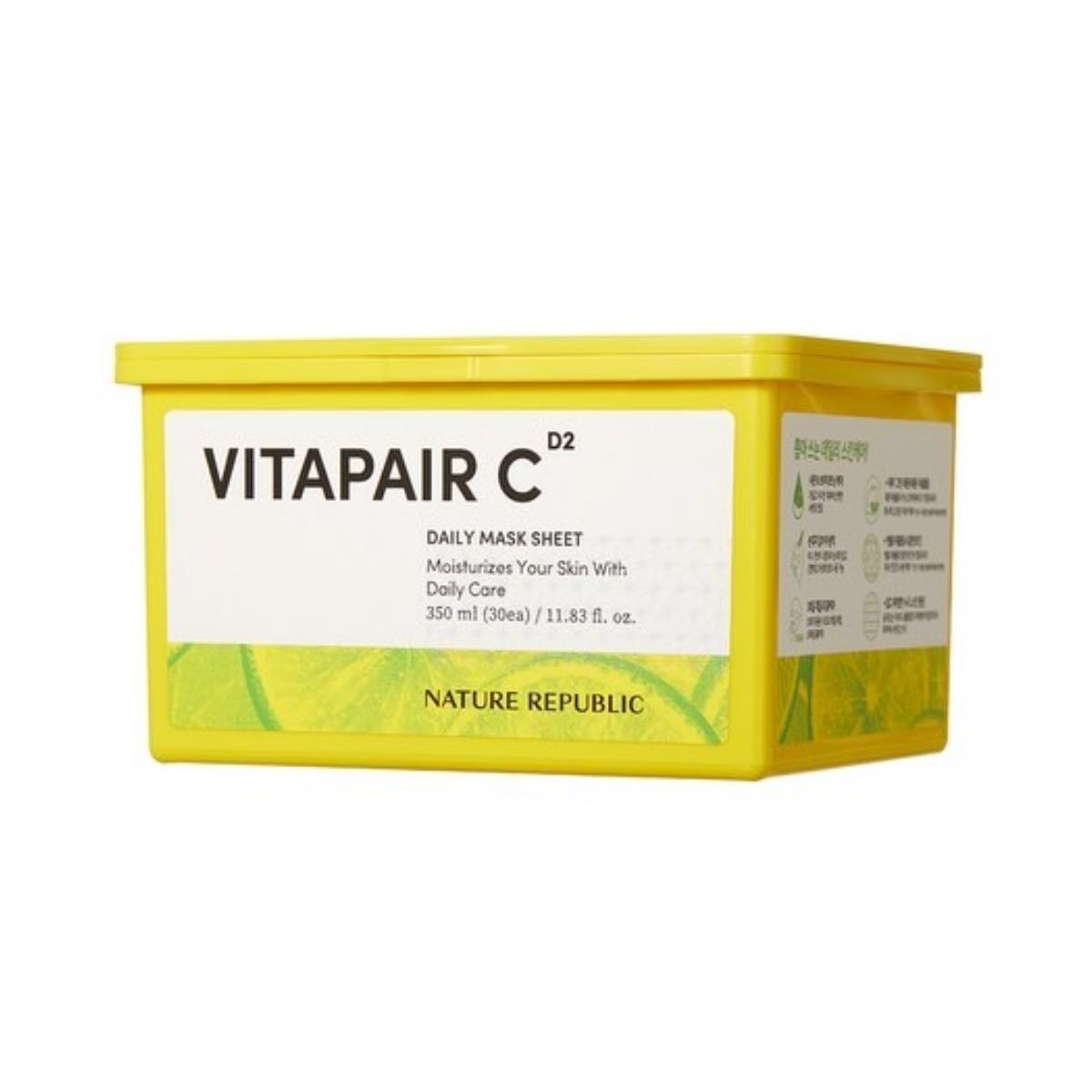 

Nature Republic Vitapair C Daily Mask Sheet Brightening & Glowing Skin 350ml (30ea)