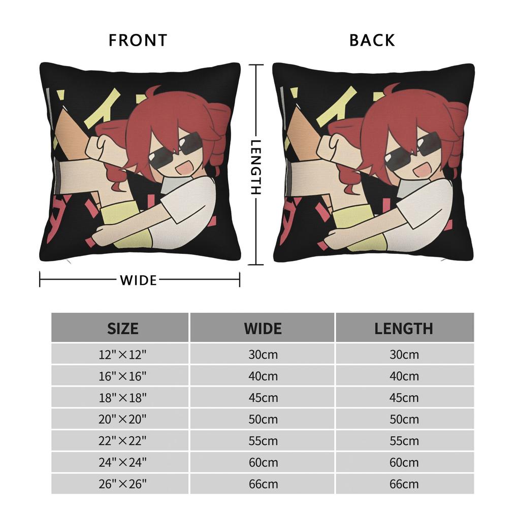 Pearto Creative Kasane Teto Expression Pillow Cover  Morden Pillow Case For Living Room Chair Comfy Cushion Cover Gift