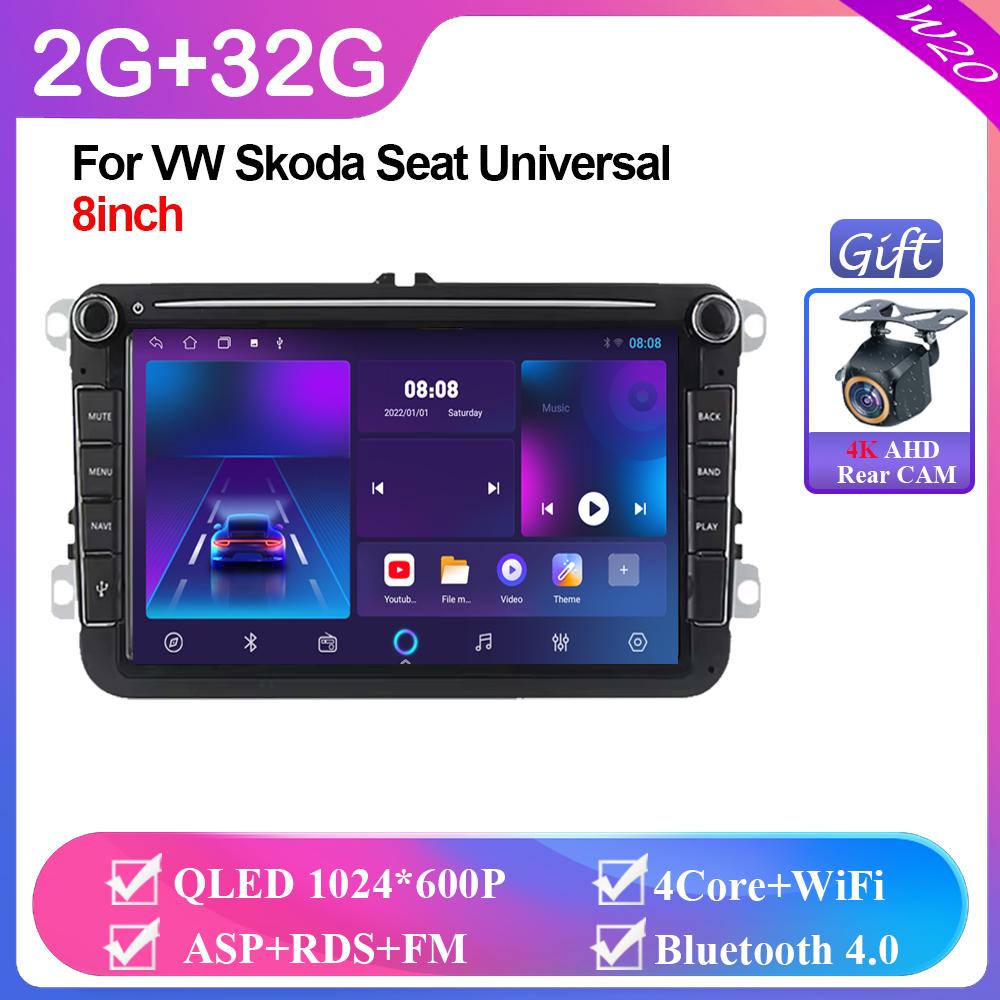 

8 2 Din Android All In One Car Radio Wireless CarPlay Auto для VW Passat Golf Polo Caddy Seat Leon Altea Skoda Fabia Octavia