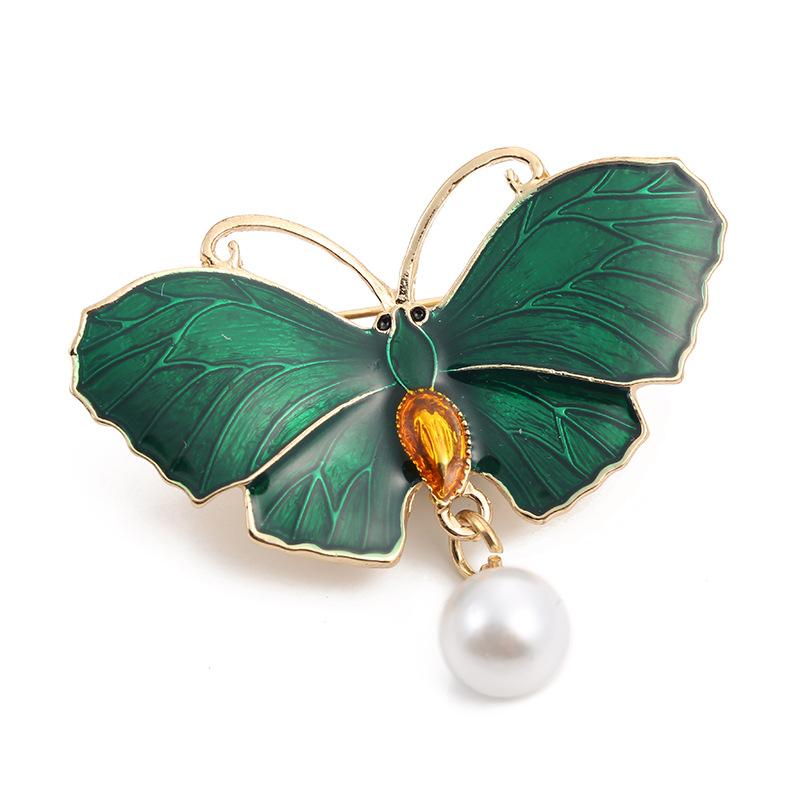 SKEDS Luxury Elegant Rhinestone Butterfly Brooches Pins For Women Men Fashion Vintage Wedding Party Jewelry Accessories Gift