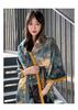 Korean High-End Scarf Castle Oil Painting Style Versatile Shawl Printed Scarf