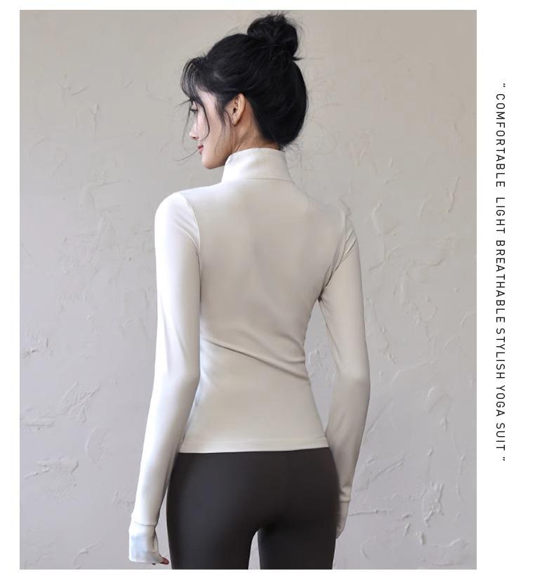 Women's Quick-Dry Long Sleeve Yoga & Running Top - Slimming, Professional Fitness Outerwear