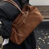 Autumn retro large-capacity suede bag women's 2025 new casual commuter shoulder bag portable tote bag