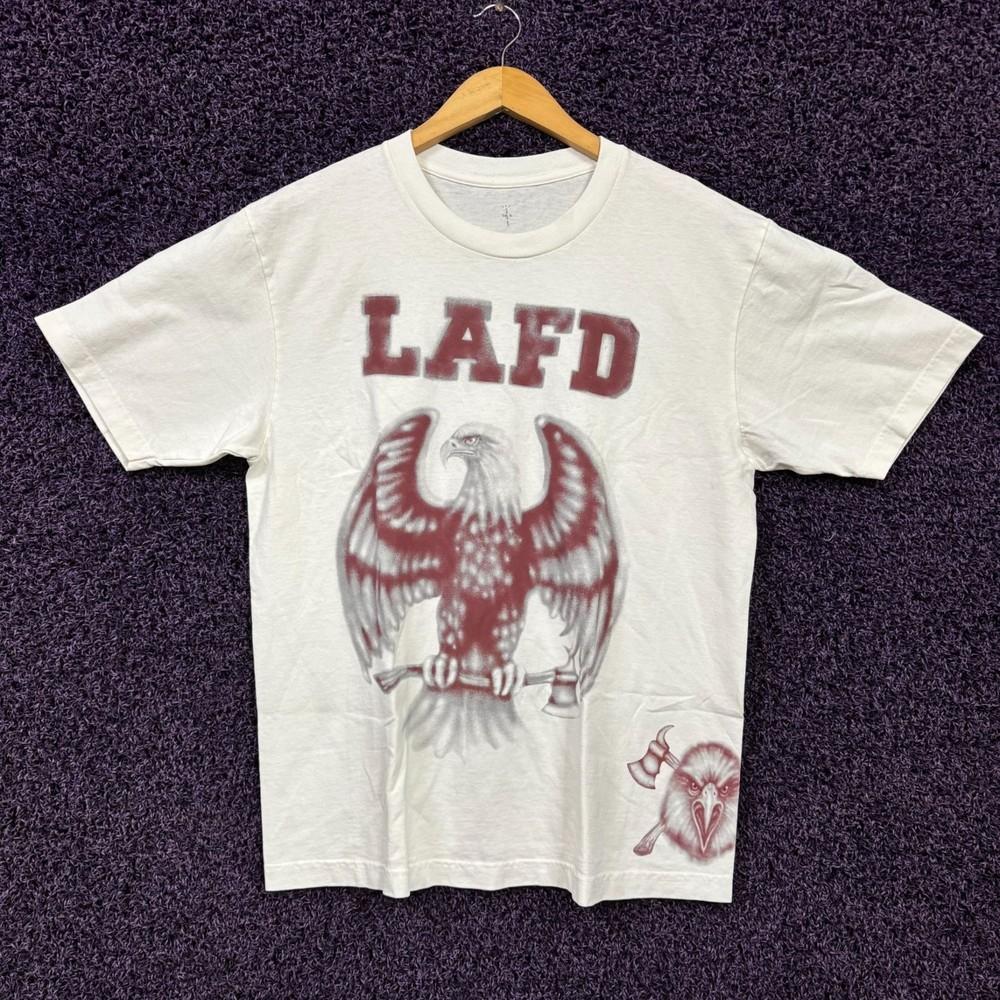 

Travis Scott LAFD Wildfire Relief TShirt Size Medium Unisex T-Shirt XXXL