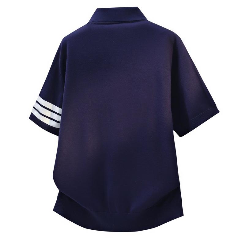 Short Sleeve Sweater Lapel Polo T-Shirt