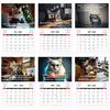 Corporate Cat 2026 Calendar Vertical Wall Hanging Calendar with 12 Kitten Illustrations 12 Monthly Planner for Office Home Organizing Scheduling