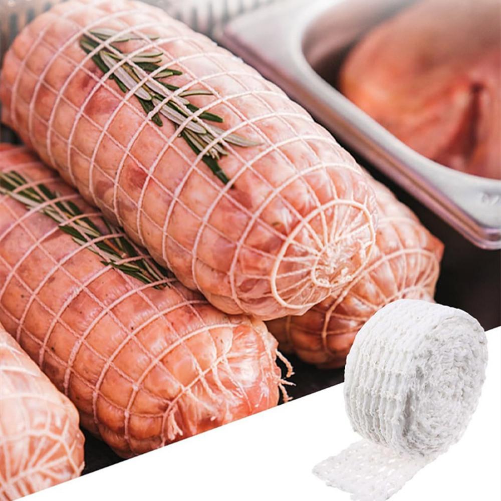 1/2/3 Metri Plasă de Bumbac pentru Carne Plasă pentru Șuncă și Cârnați Instrument de Gătit Carne Sfoară de Măcelar Rulou de Cârnați Cârnați Hot Dog Ambalaj