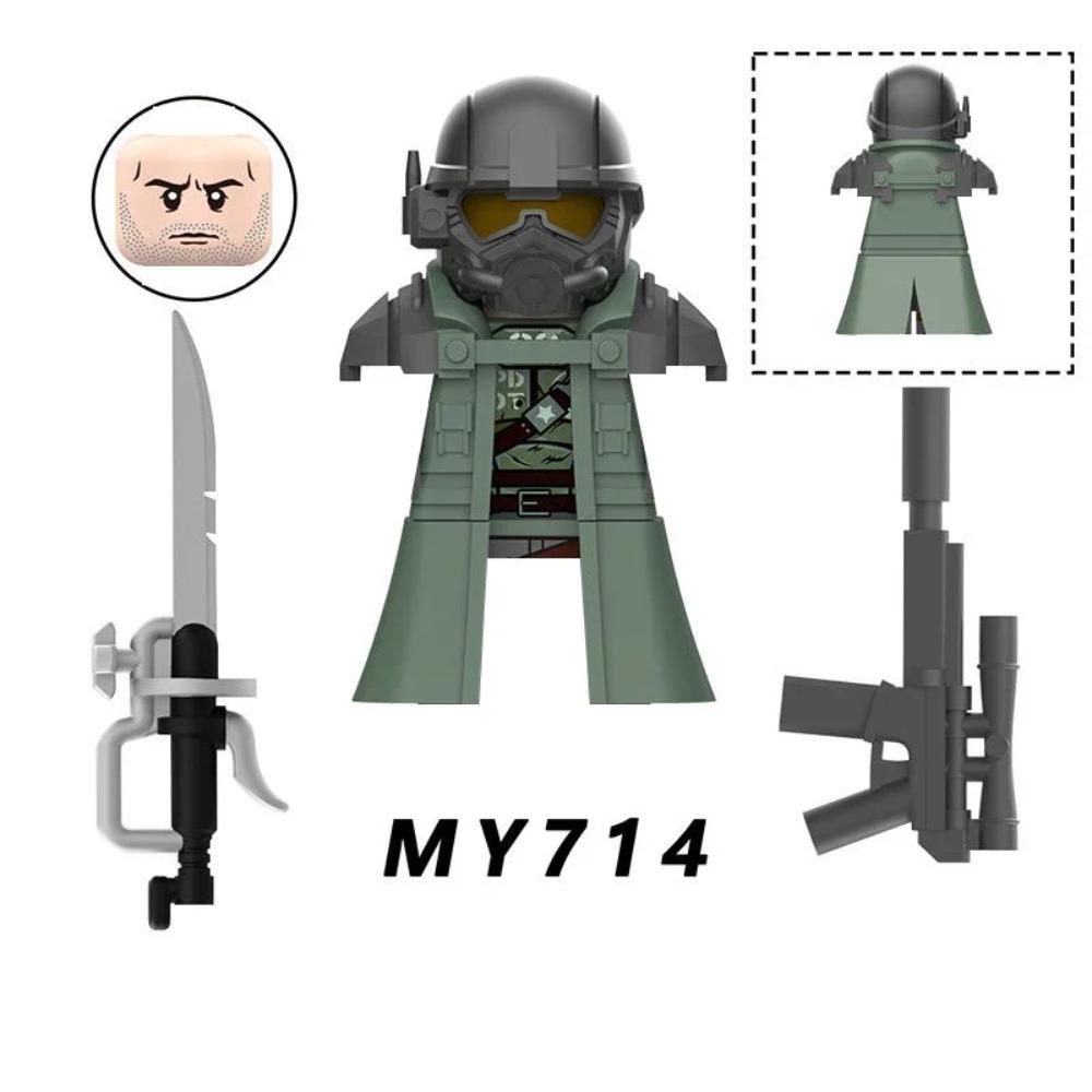 WM2924 Mechs Soldiers Bricks machine gun MOC Puzzle Mini Action Figures Compatible Building Blocks Toys Children Birthday Gifts
