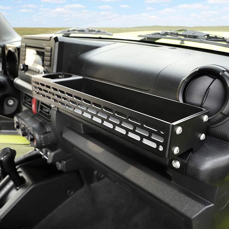 Copilot Armrest Handle Storage Box Organizer Container Aluminum Alloy Accessories Fit for Suzuki Jimny 2019 Up Car Accessories