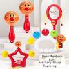 Infant Rattle Sand Bell Toy for Early Education, Hand-Cranked and Shake Design, 0-1 Year Old