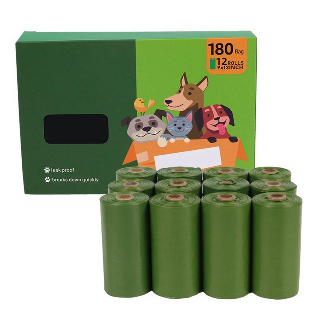 Biodegradables Dog Pet Poop Bags Rolls Extra Thick Leak Proof Waste Refuse Cleaningup Bags For Outdoor Animals Walking And Travel
